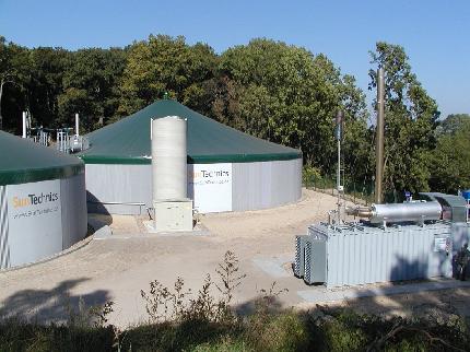 Ansicht einer Biogasanlage